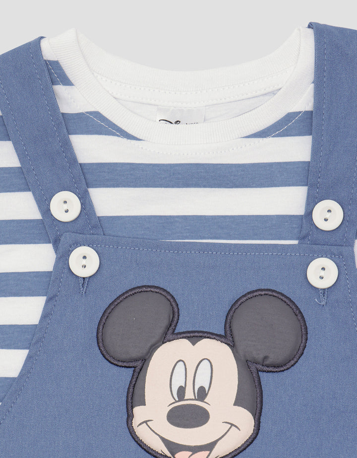 Disney Overall Mickey Stripe Set Anak Laki-laki