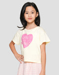 Little M You Are So Loved 2 Kupu Kaos Lengan Pendek Anak Perempuan