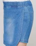 Little M Denim Basic Kantong Skort Anak Perempuan