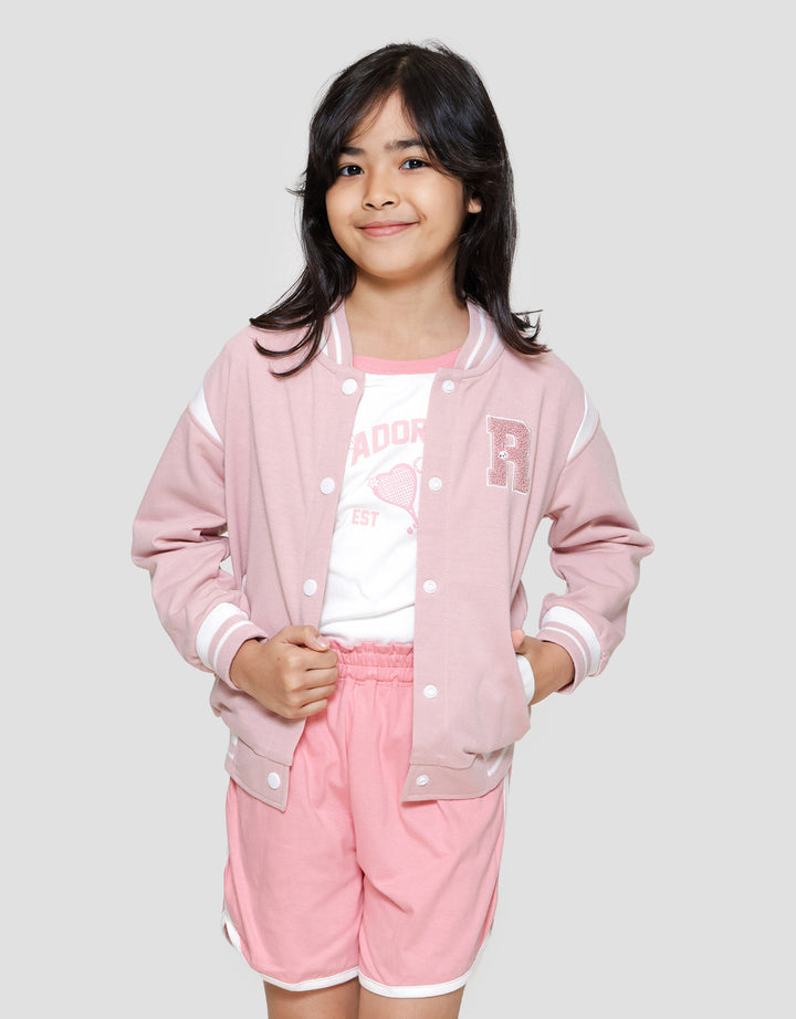 Little M Bordir Chenile R Rabbit Jaket Anak Perempuan