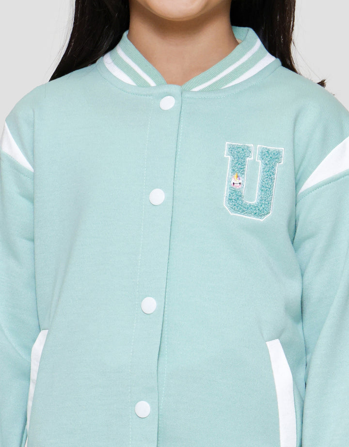 Little M Bordir Chenile U Unicorn Jaket Anak Perempuan
