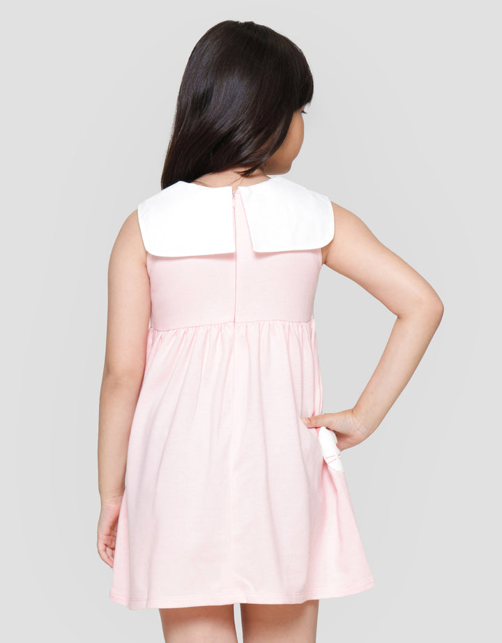 Little M Kerah Sailor Midi Dress Anak Perempuan
