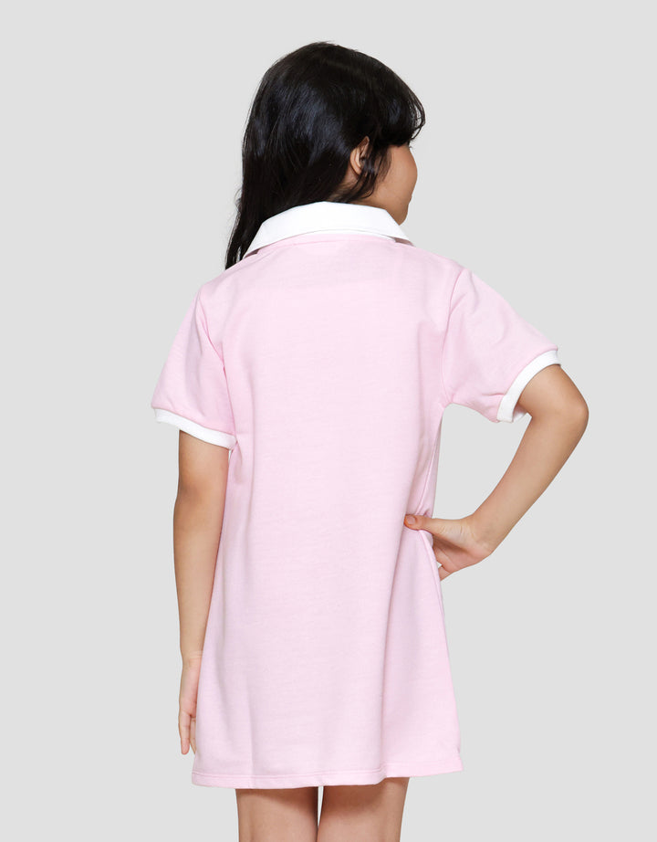 Little M Kerah Team Midi Dress Anak Perempuan