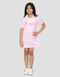 Little M Kerah Team Midi Dress Anak Perempuan