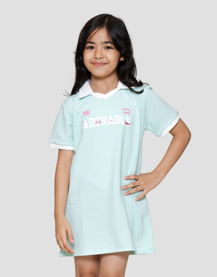 Little M Kerah Adorable Midi Dress Anak Perempuan