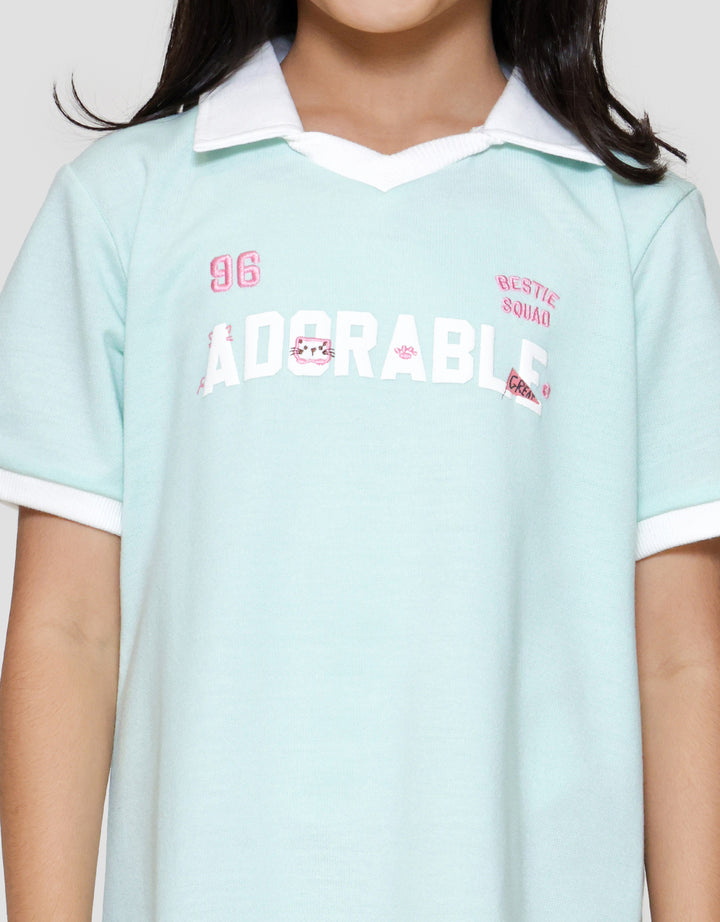 Little M Kerah Adorable Midi Dress Anak Perempuan