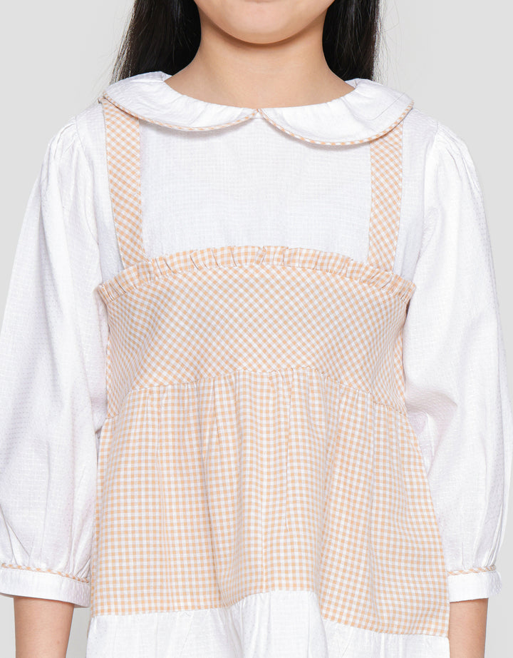 Little M Ruffle Overal Set Baju Muslim Anak Perempuan