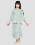 Little M Ruffle Top Long Skirt Baju Set Anak Perempuan