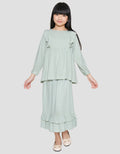 Little M Ruffle Top Long Skirt Baju Set Anak Perempuan