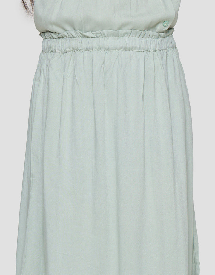Little M Ruffle Top Long Skirt Baju Set Anak Perempuan
