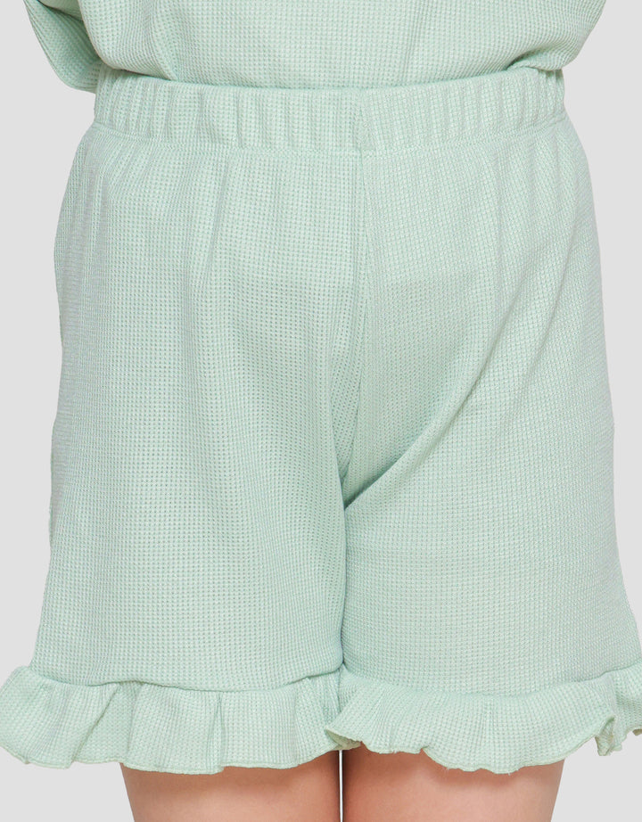 Little M Ruffle Stretch Set Pakaian Anak Perempuan