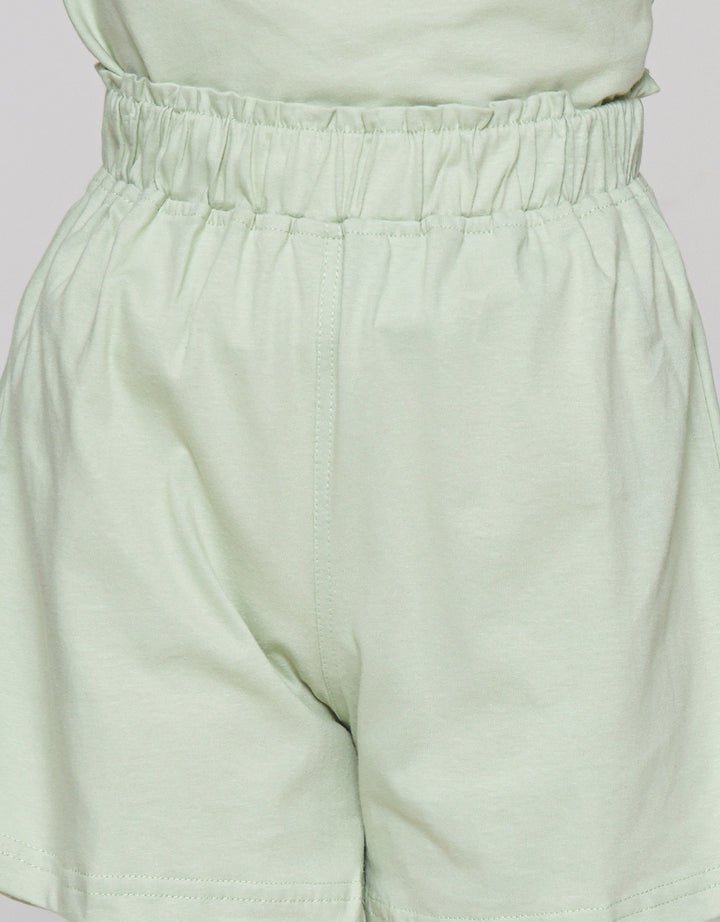 Little M Kantong Bordir Rabbit Baju Set Anak Perempuan