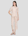 Nevada Stripe Arpicot Women's Sleepwear Set