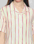 Nevada Stripe Arpicot Women's Sleepwear Set