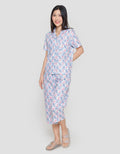 St. Yves Blue Flower Setelan Piyama Wanita