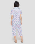 St. Yves Blue Flower Setelan Piyama Wanita