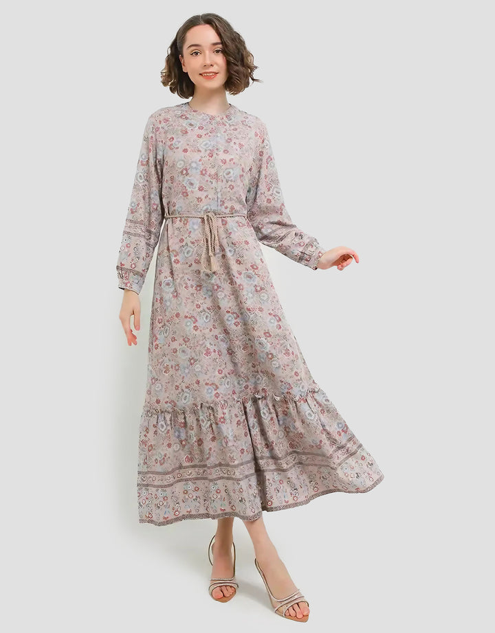 Expand Hera Dress Gaun Motif Bunga Wanita