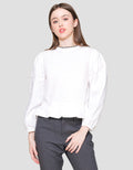 Nevada Regular Peplum With Lace Blouse for Women
