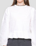 Nevada Regular Peplum With Lace Blouse Wanita