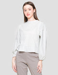 Nevada Regular Peplum With Lace Blouse for Women