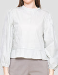 Nevada Regular Peplum With Lace Blouse Wanita
