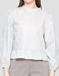 Nevada Regular Peplum With Lace Blouse for Women