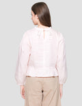 Nevada Regular Peplum With Lace Blouse for Women