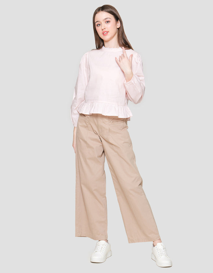 Nevada Regular Peplum With Lace Blouse Wanita