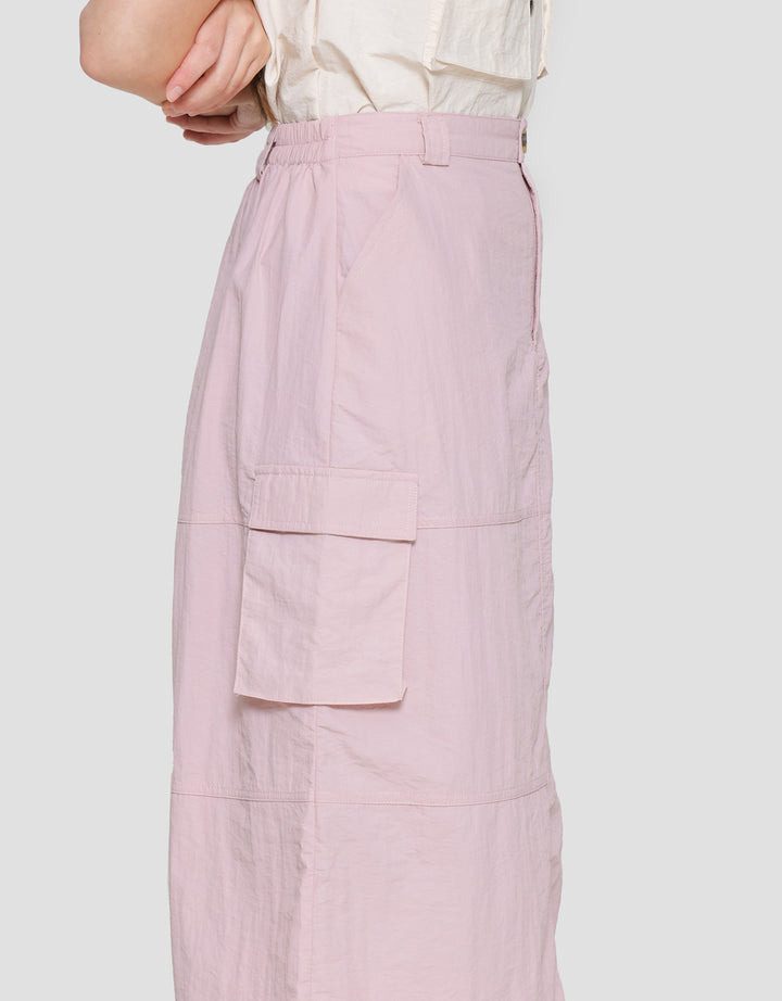 Nevada Woven Para Midi Rok Wanita