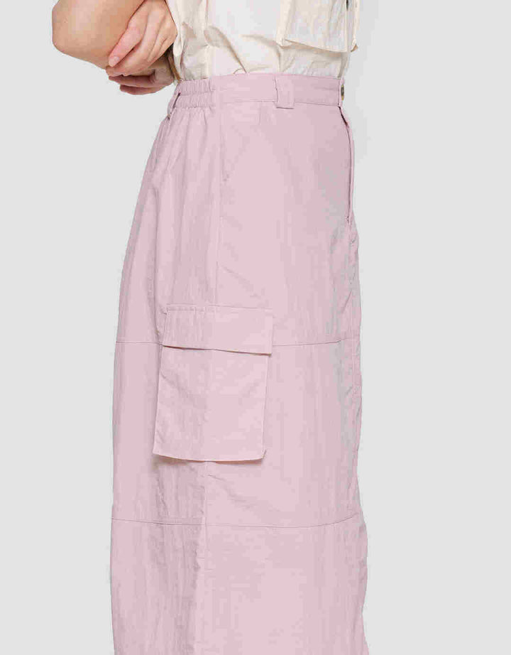 Nevada Woven Para Midi Rok Wanita