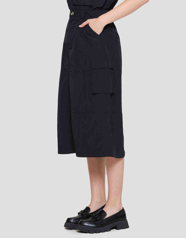 Nevada Woven Para Midi Rok Wanita