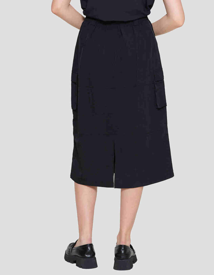 Nevada Woven Para Midi Rok Wanita