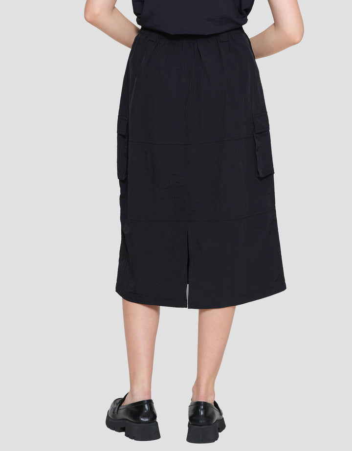 Nevada Woven Para Midi Rok Wanita