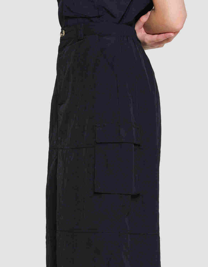 Nevada Woven Para Midi Rok Wanita