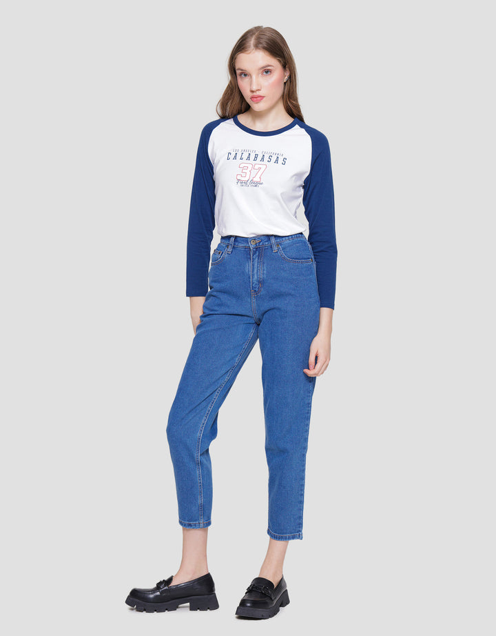 Nevada Denim Mom Fit Celana Wanita