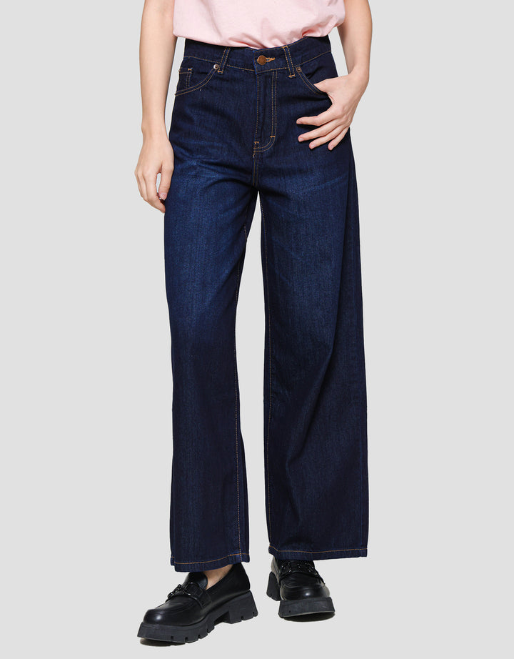 Nevada Wide Leg Light Celana Denim Wanita