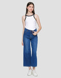 Nevada Wide Leg Light Celana Denim Wanita