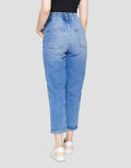 Nevada Denim Slouchy Ripped Celana Panjang Denim Wanita