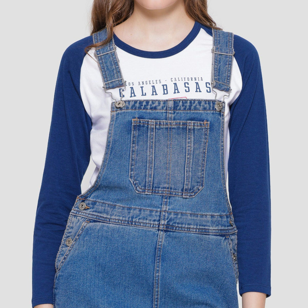 Nevada Denim Dungaree Women's Maxi Overalls