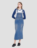 Nevada Denim Dungaree Overall Maxi Wanita