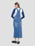 Nevada Denim Dungaree Overall Maxi Wanita