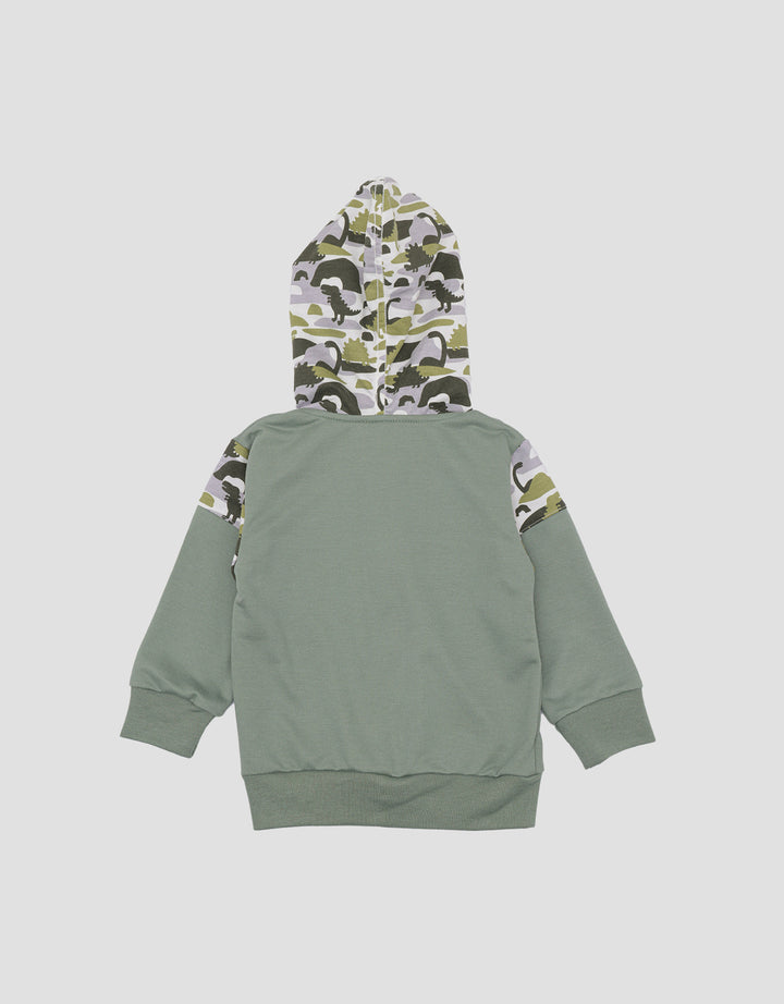 Little M Cns Dino Baby Boy Jacket