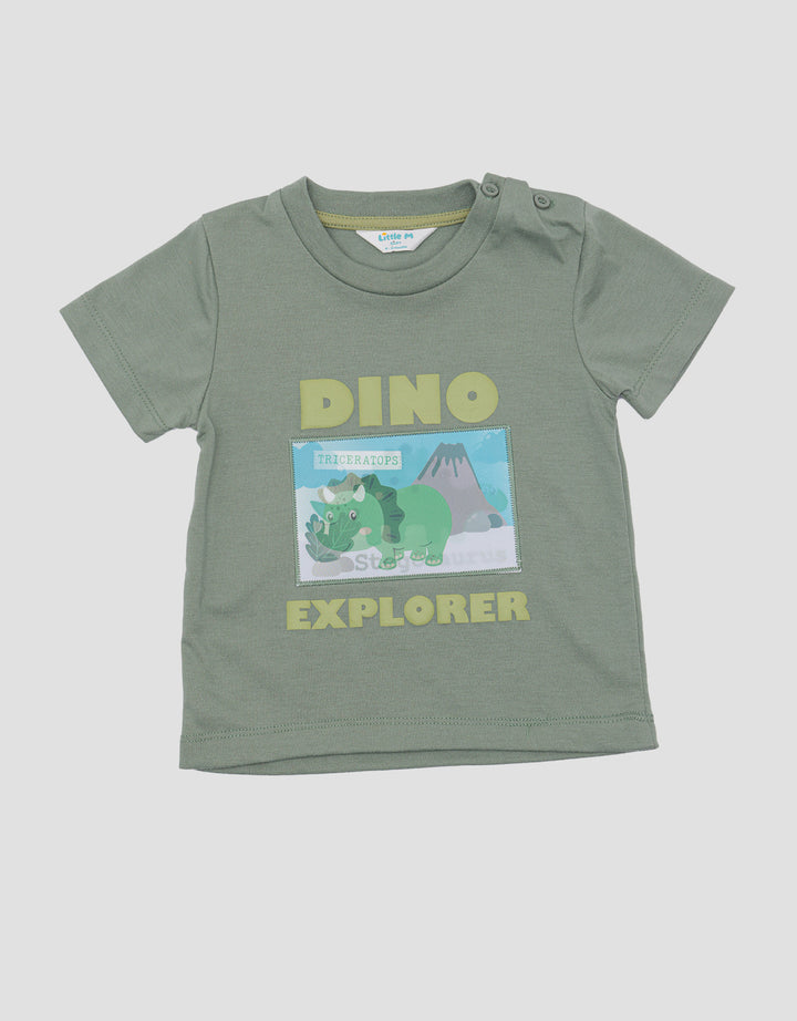 Little M Dino Hologram Kaos Bayi Laki-laki