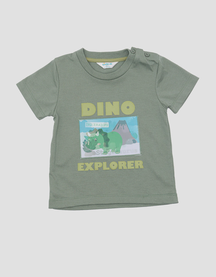 Little M Dino Hologram Baby Boy T-Shirt