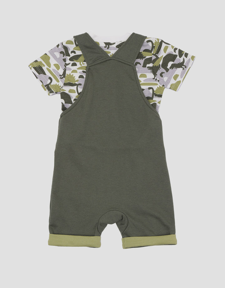 Little M Dino Trex Overall Bayi Laki-laki