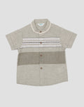 Little M Kombi Ulos Cns Kemeja Lengan Pendek Anak Laki-Laki