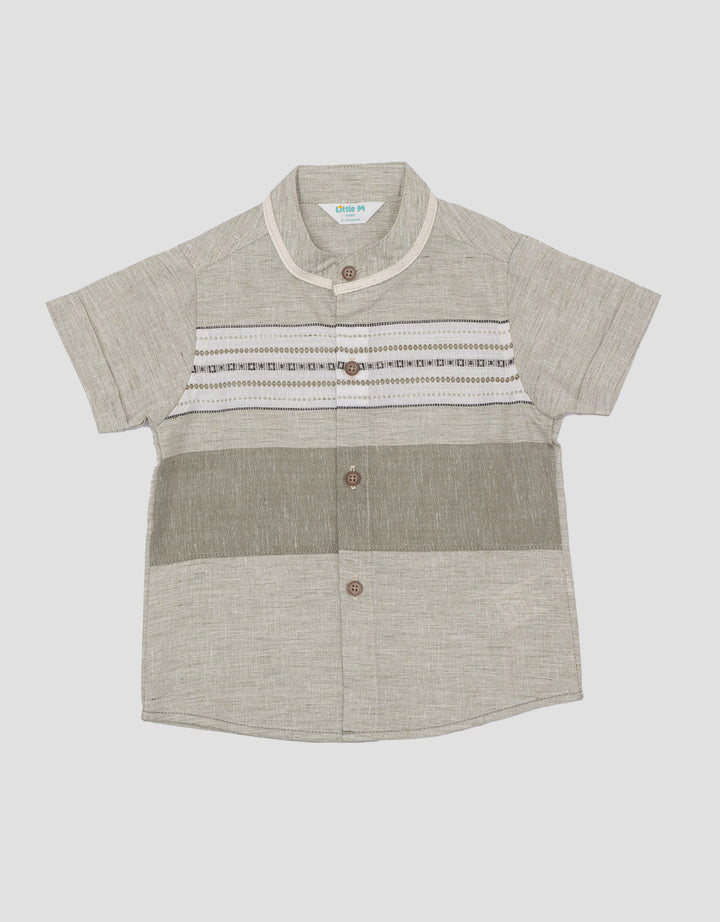 Little M Kombi Ulos Cns Kemeja Lengan Pendek Anak Laki-Laki