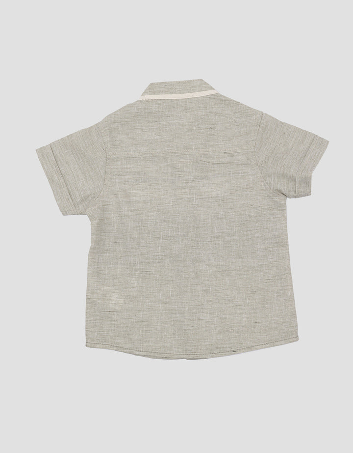 Little M Kombi Ulos Cns Kemeja Lengan Pendek Anak Laki-Laki