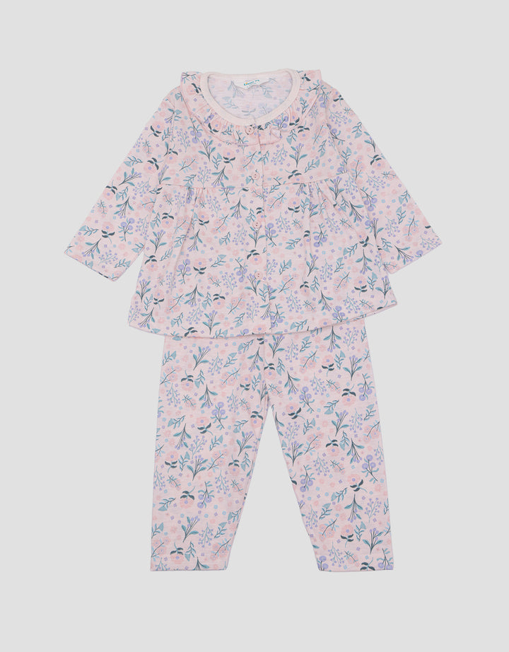 Little M Bunny Print Set Piyama Bayi Perempuan