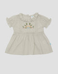 Pipiniko Pleated Ruffle Neck Blouse for Girls